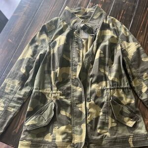 Hollister Camouflage Jacket - Green and Brown